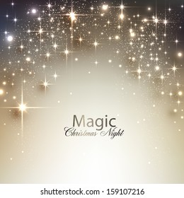 Elegant Christmas background with place for text. Vector Illustration.