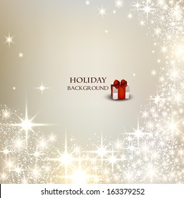 Elegant Christmas background with place for text. Vector Illustration.