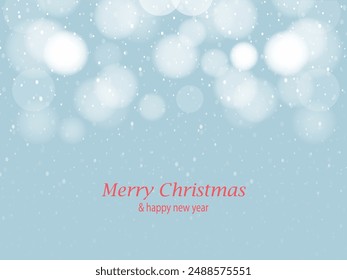 elegant christmas background with realistic decoration event greeting wishes card