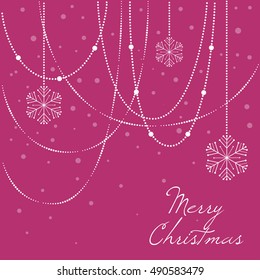 Elegant christmas background with christmas snowflake