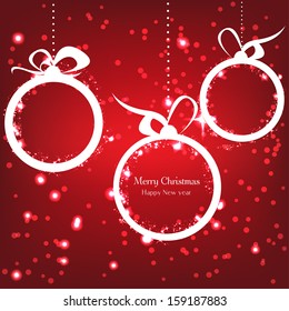 Elegant Christmas background with snowflakes