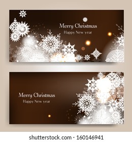 Elegant Christmas background with snowflakes
