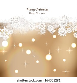 Elegant Christmas background with snowflakes