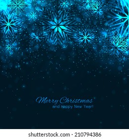 Elegant christmas background with snowflakes