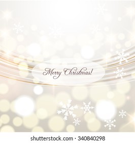 Elegant Christmas background with snowflakes 