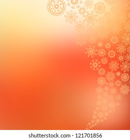 Elegant Christmas background with snowflakes.  + EPS8 vector file