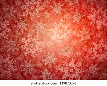 Elegant Christmas background with snowflakes and place for text.