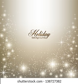 Elegant Christmas background with snowflakes and place for text.