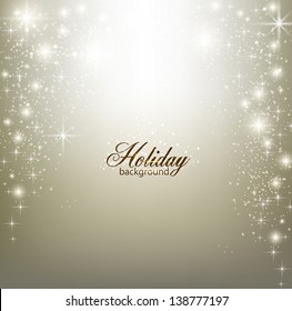 Elegant Christmas background with snowflakes and place for text.