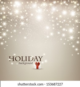 Elegant Christmas background with snowflakes and place for text. Vector Illustration.