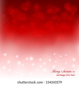 Elegant Christmas background with snowflakes and place for text. Vector Illustration.