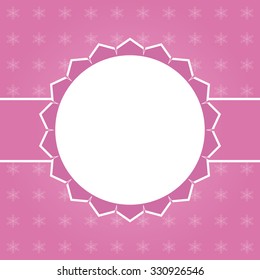 Elegant Christmas background with snowflakes and place for text. 