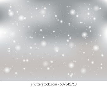 Elegant Christmas background with snowflakes and place for text. Vector Illustration.
