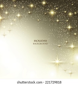 Elegant Christmas background with stars. Vector illustration