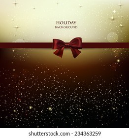 Elegant Christmas background with stars. Vector illustration