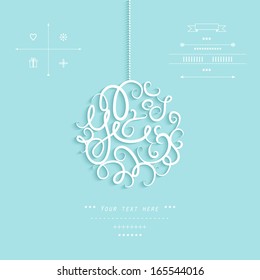 Elegant Christmas background in vector