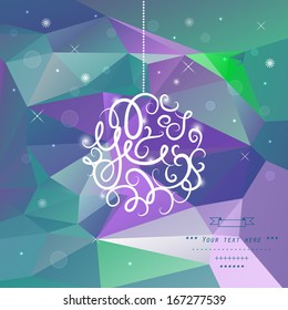 Elegant Christmas background in vector