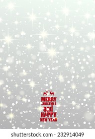 Elegant Christmas background . Vector design
