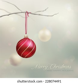 Eleganter Weihnachtshintergrund. Vektorgrafik