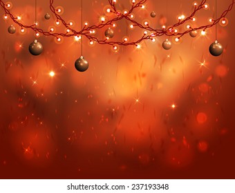 Elegant Christmas Background. Vector Illustration