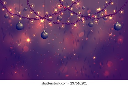 Elegant Christmas Background. Vector Illustration