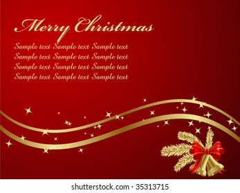 Elegant Christmas Background. Vector illustration.