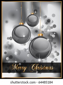 Elegant Christmas Backgruond with Golden details