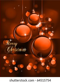 Elegant Christmas Backgruond with Golden details