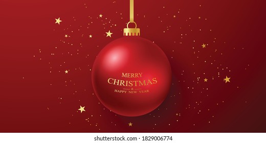 Elegant Christmas balls for Christmas decoration. Virtual design for the new year