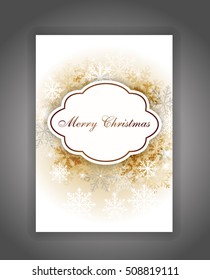 Elegant Christmas card with place for text