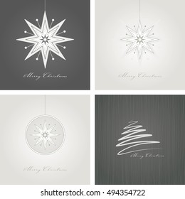 Elegant Christmas Card Set