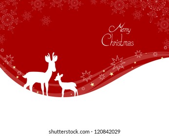 Elegant christmas card - vector