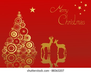 elegant christmas card - vector