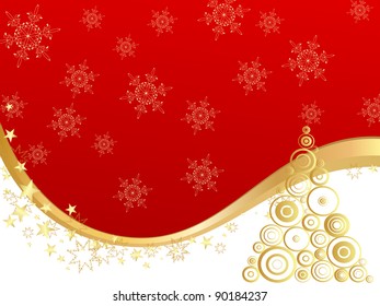 elegant christmas card - vector