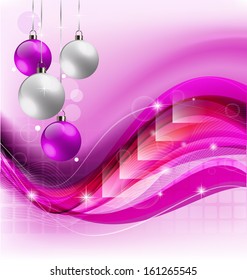 	Elegant Christmas decorative background for design needs