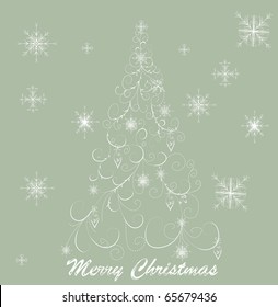 Elegant Christmas decorative tree