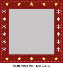 Elegant Christmas frame. Suitable for digital printing, scrapbooking, photo design, photo albums, etc.