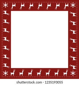 Elegant Christmas frame. Suitable for digital printing, scrapbooking, photo design, photo albums, etc.