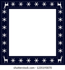 Elegant Christmas frame. Suitable for digital printing, scrapbooking, photo design, photo albums, etc.