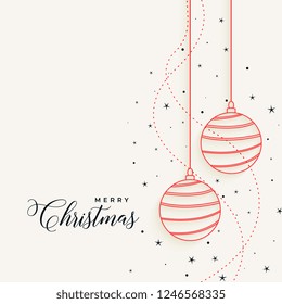 elegant christmas hanging line balls with stars