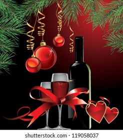 Elegant Christmas and new year background