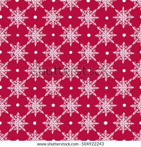 elegant christmas pattern with white snowflakes on red background festive seamless background perfect for gift - Elegant Christmas Wrapping Paper elegant christmas pattern with white snowflakes on red background festive seamless background perfect for gift - Elegant Christmas Wrapping Paper