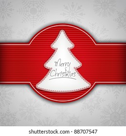 Elegante fondo de árbol de Navidad en fondo blanco