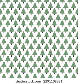 An elegant Christmas tree surface pattern in a soft, muted color palette. The sophisticated design could be applied to a variety of surfaces
