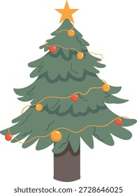 Un elegante patrón de superficie de árbol de Navidad en una paleta de colores suave y apagado. El diseño sofisticado podría aplicarse a una variedad de superficies