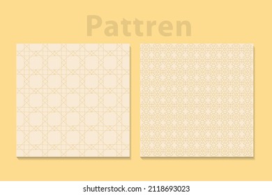 Elegantes Kreismuster. die goldene Farbe hat und in jedes Design passt. Nahtloses geometrisches Muster