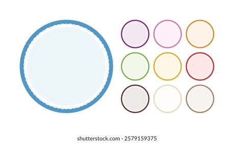 Elegant Circular Design Templates with Multiple Color Variations