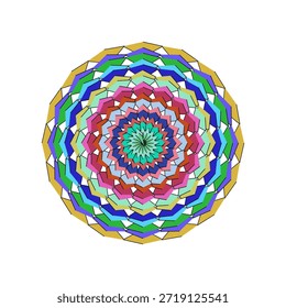 Elegante circular mandala arte, perfeito para projetos de design gráfico decorativo e artístico.