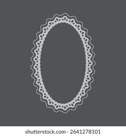 Elegant circular mirror ornament vector illustration design