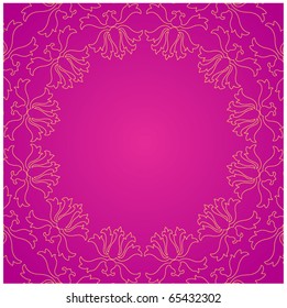 An elegant circular vector pattern.